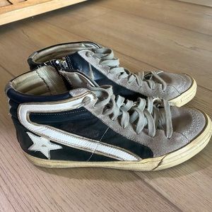 Golden Goose Slides.  Zip side, suede, fits 8.5